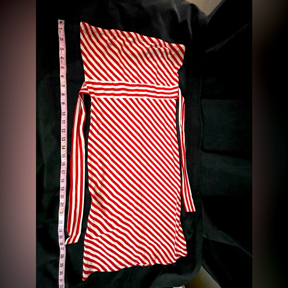Nautical striped flattering dress
